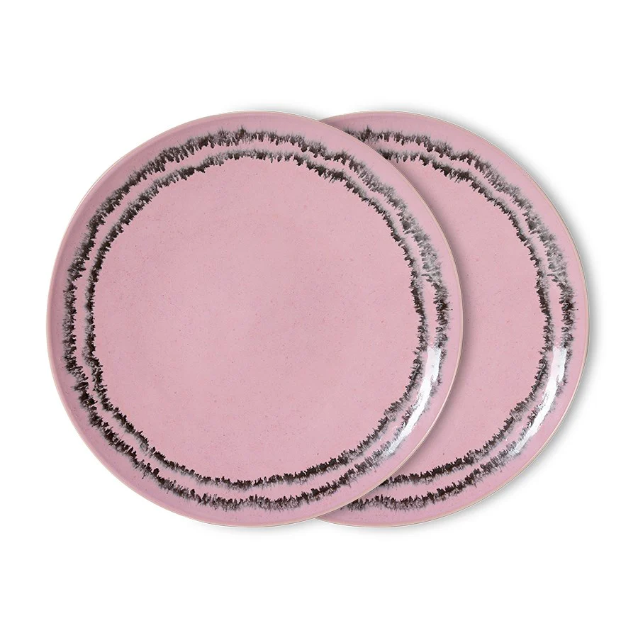 70’s Ceramics: Dinner Plate, Bubble (Set of 2) - Image 2