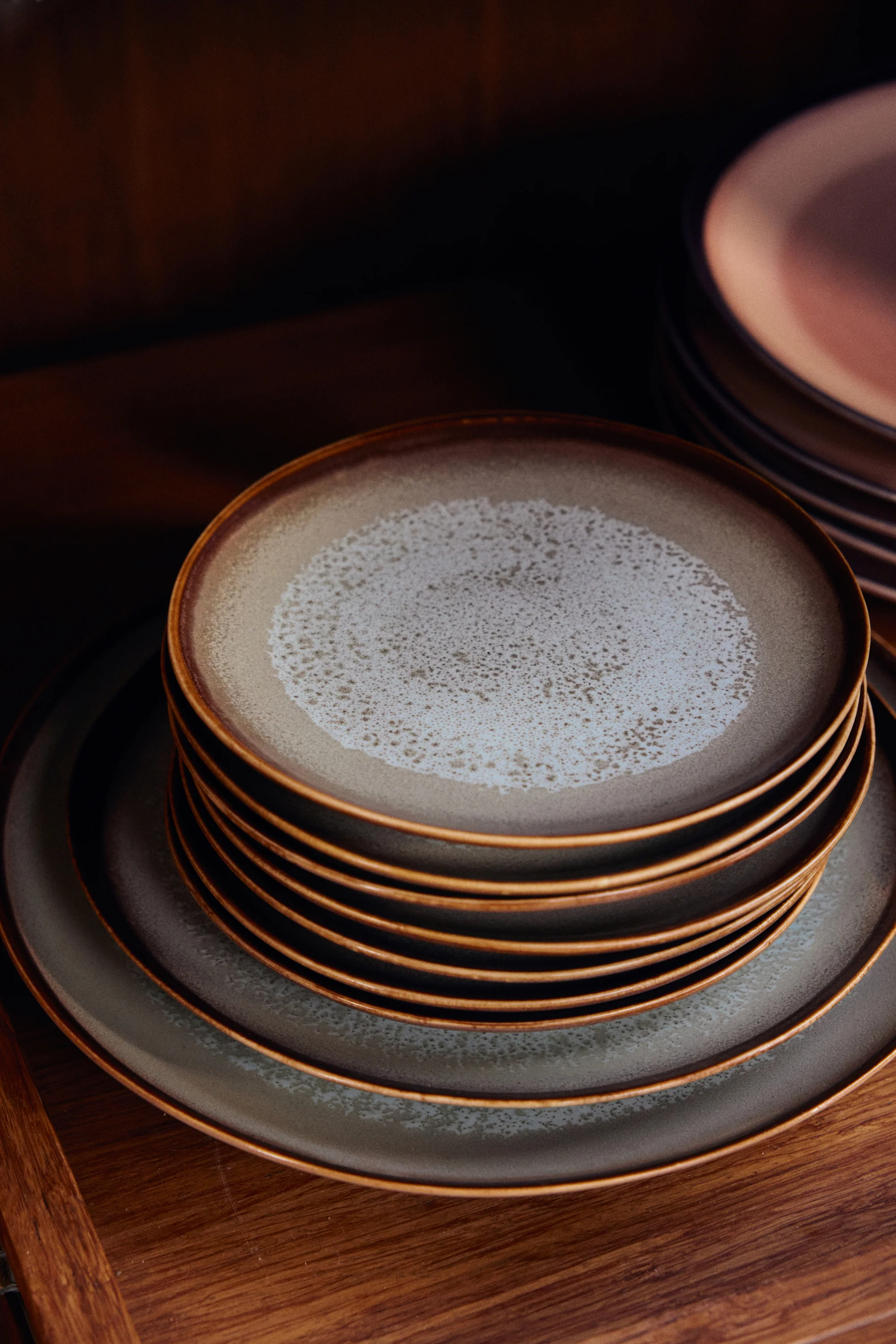 70’s Ceramics: Dinner Plate, Contrast (Set of 2) - Image 4