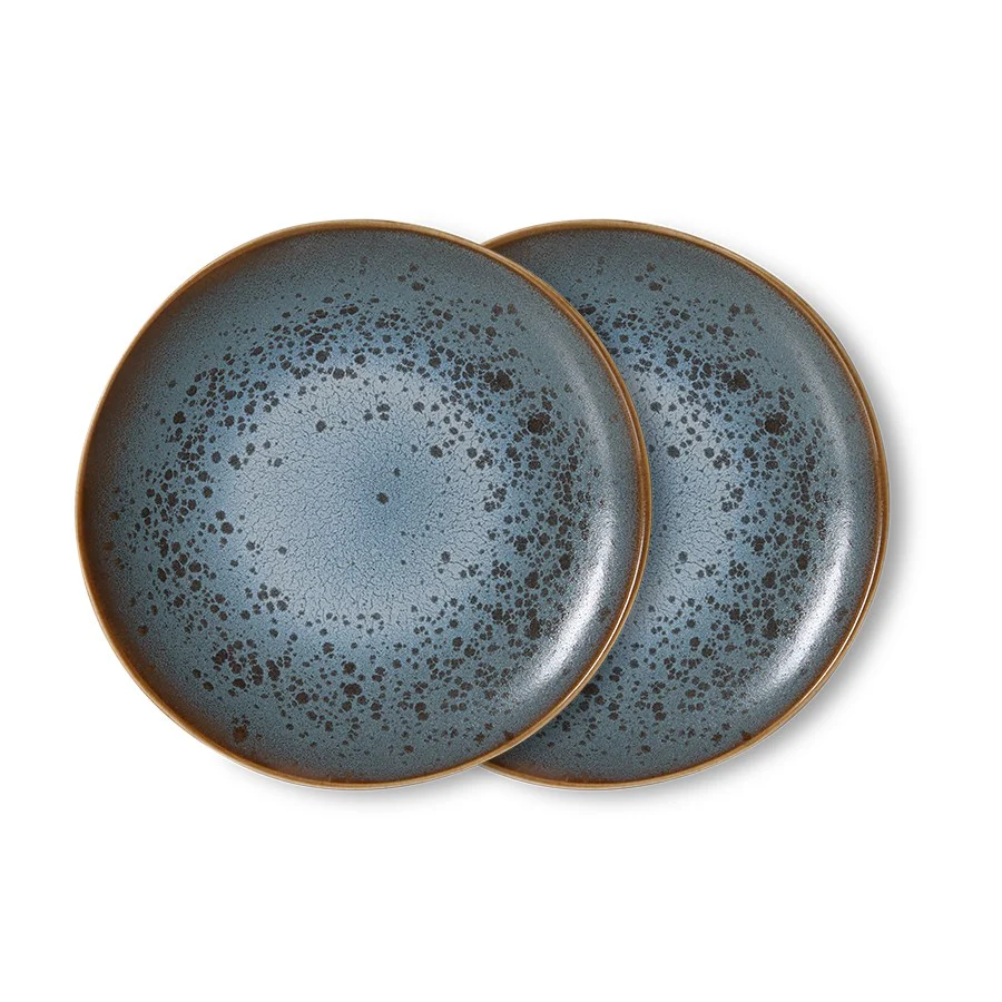70’s Ceramics: Side Plate, Mineral (Set of 2) - Image 2