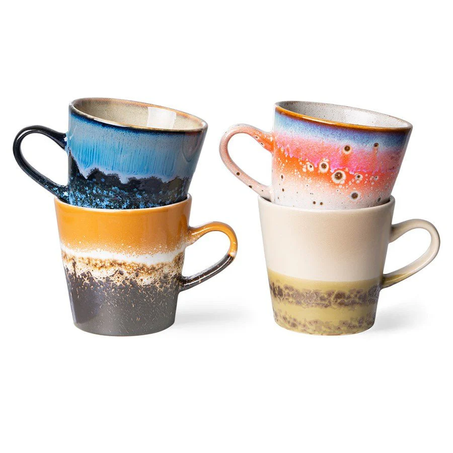 70'S Ceramics: Americano, Pegasus (Set of 4)