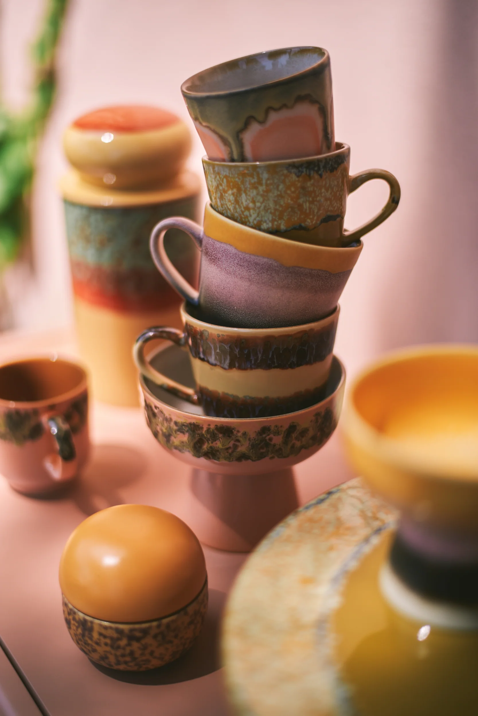 70s Ceramics: Cappuccino Mugs, Vista (Set Of 4) - Image 5