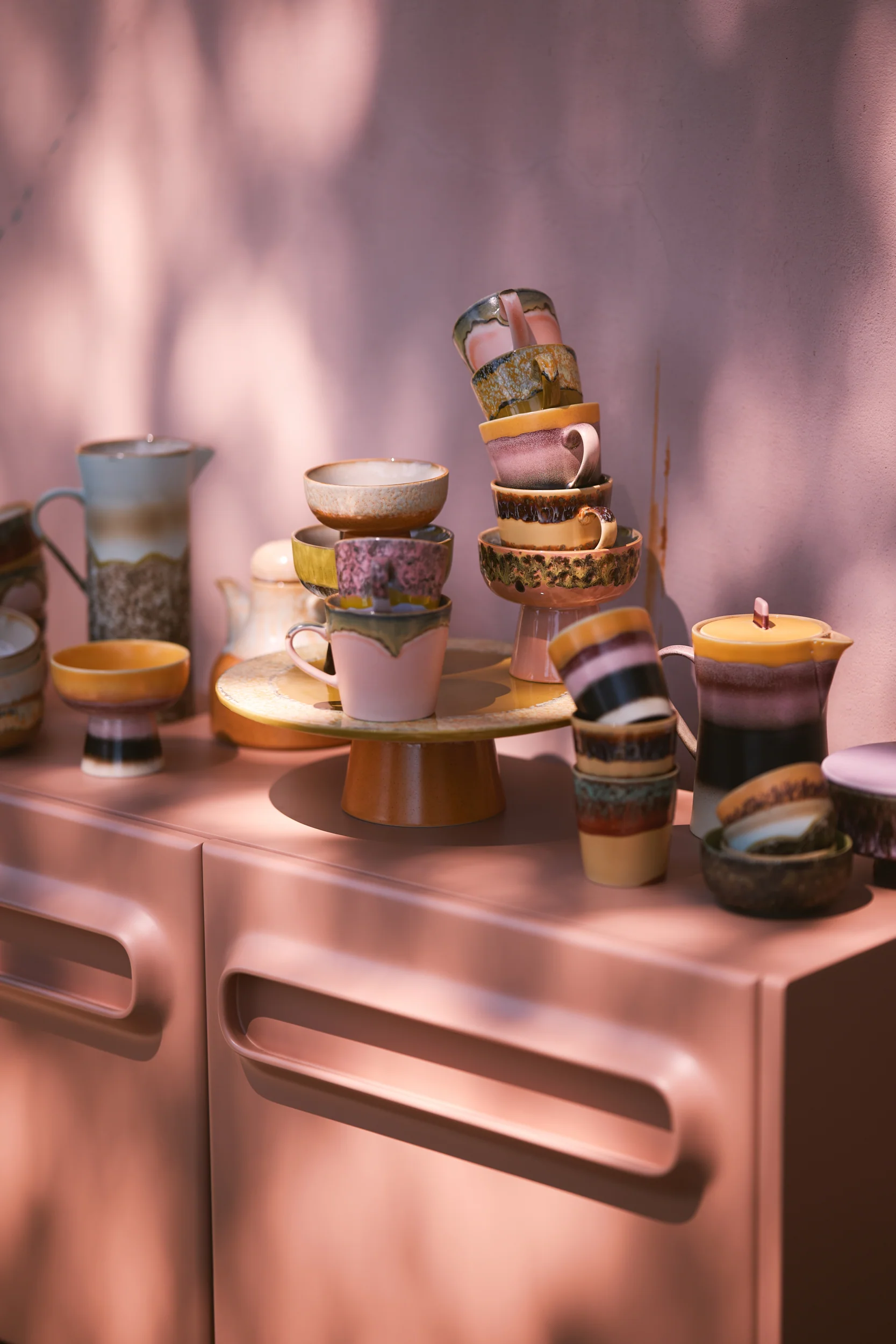 70s Ceramics: Cappuccino Mugs, Vista (Set Of 4) - Image 6