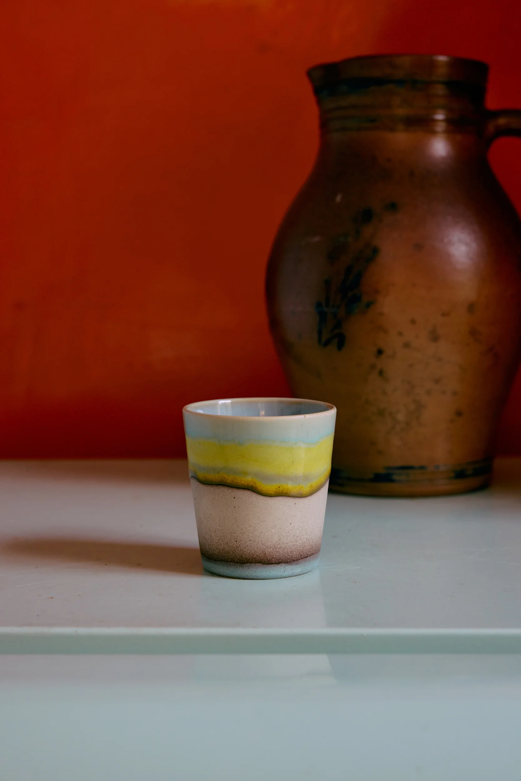 70's Ceramics: Coffee Mugs, Pop Art (Set of 4) - Image 5
