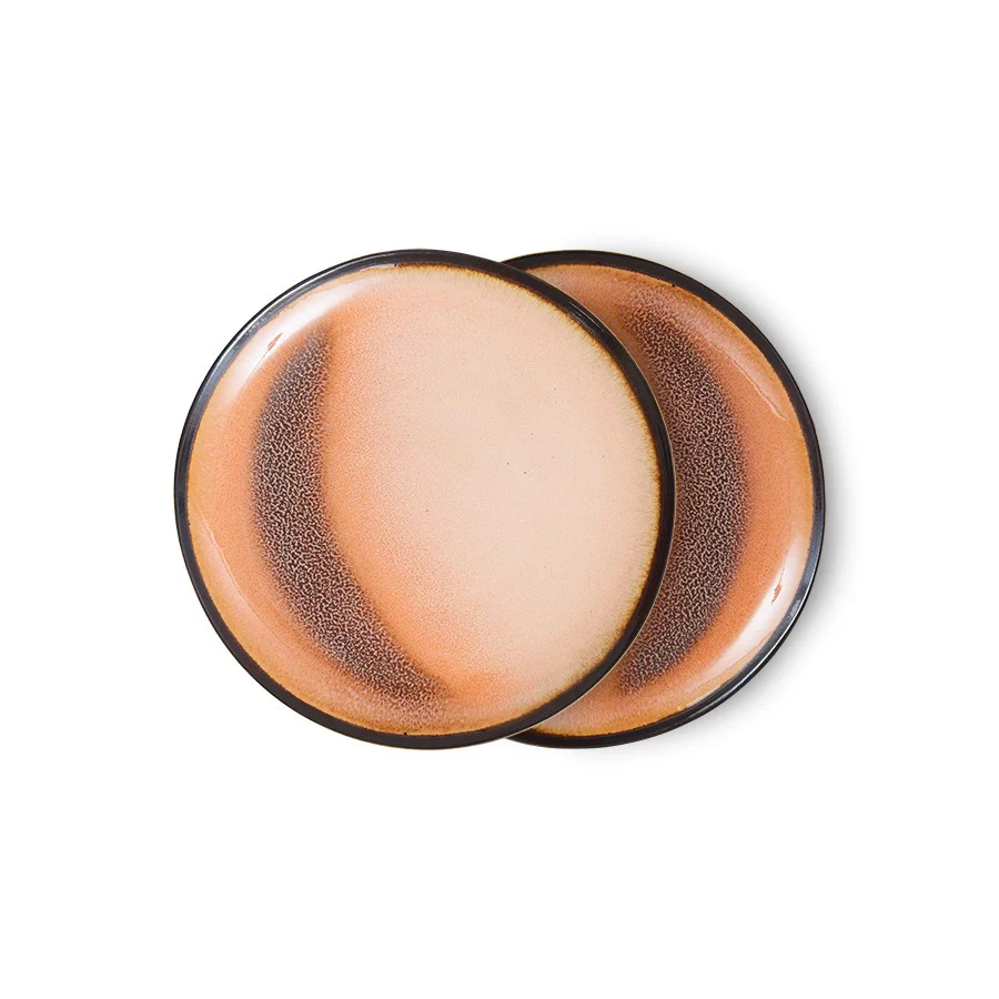 70s Ceramics: Dessert Plates, Horizon (Set of 2) - Image 2