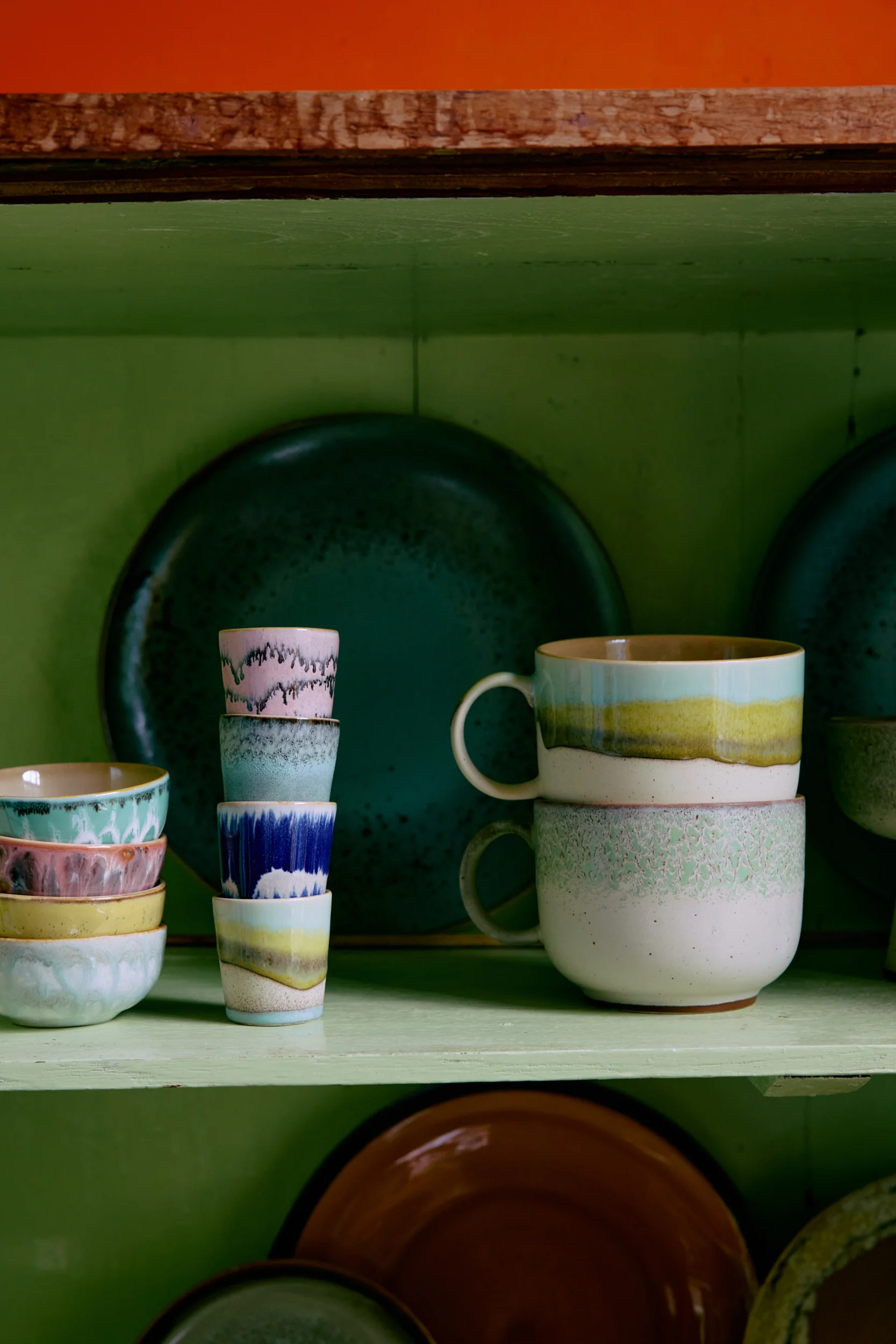 70's Ceramics: Egg Cups, Vibrance (Set of 4) - Image 5