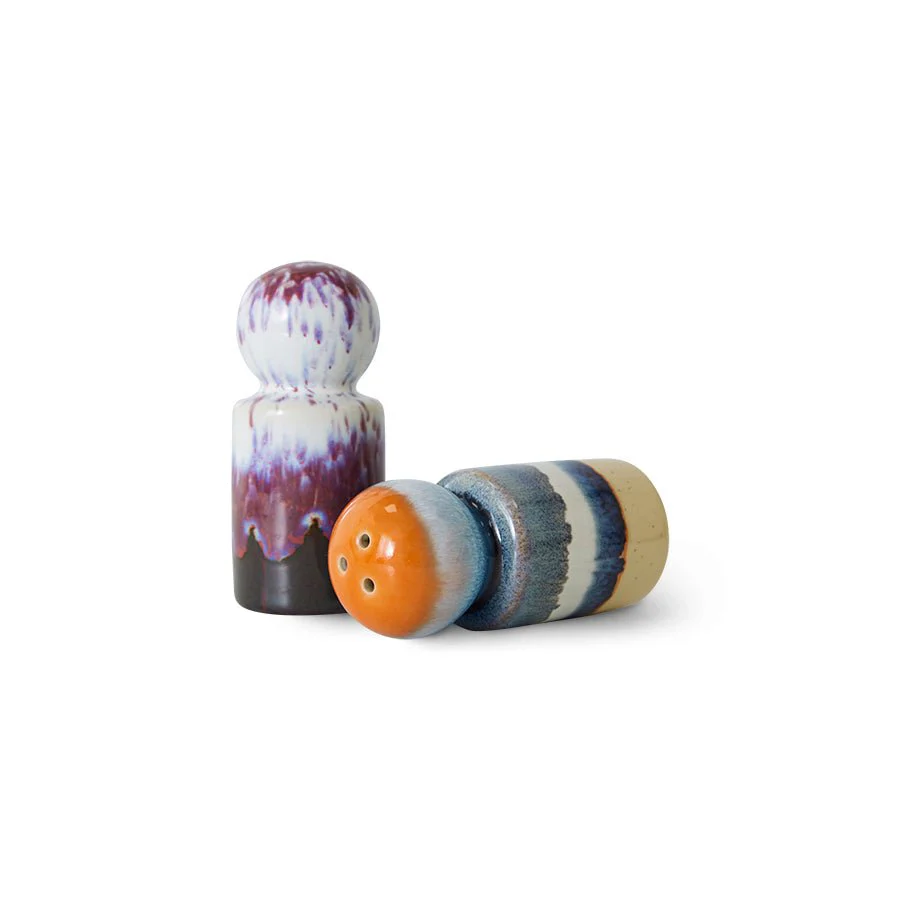 70s Ceramics : Pepper & Salt Jar - Stargaze - Image 3