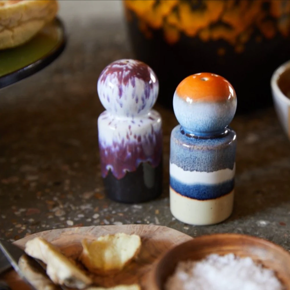 70s Ceramics : Pepper & Salt Jar - Stargaze - Image 4