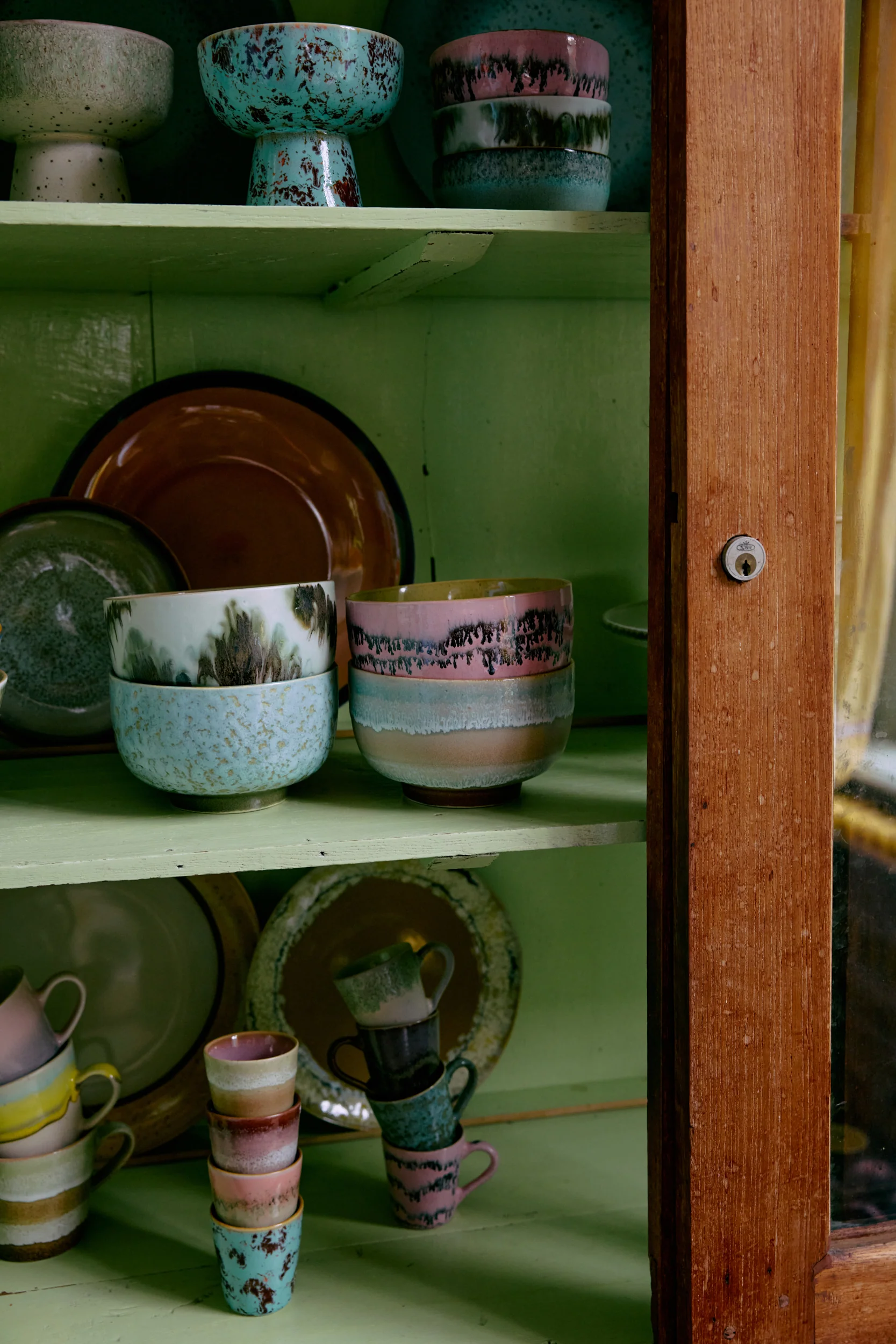 70's Ceramics: Ristretto Mugs, Futurism (Set of 4) - Image 5