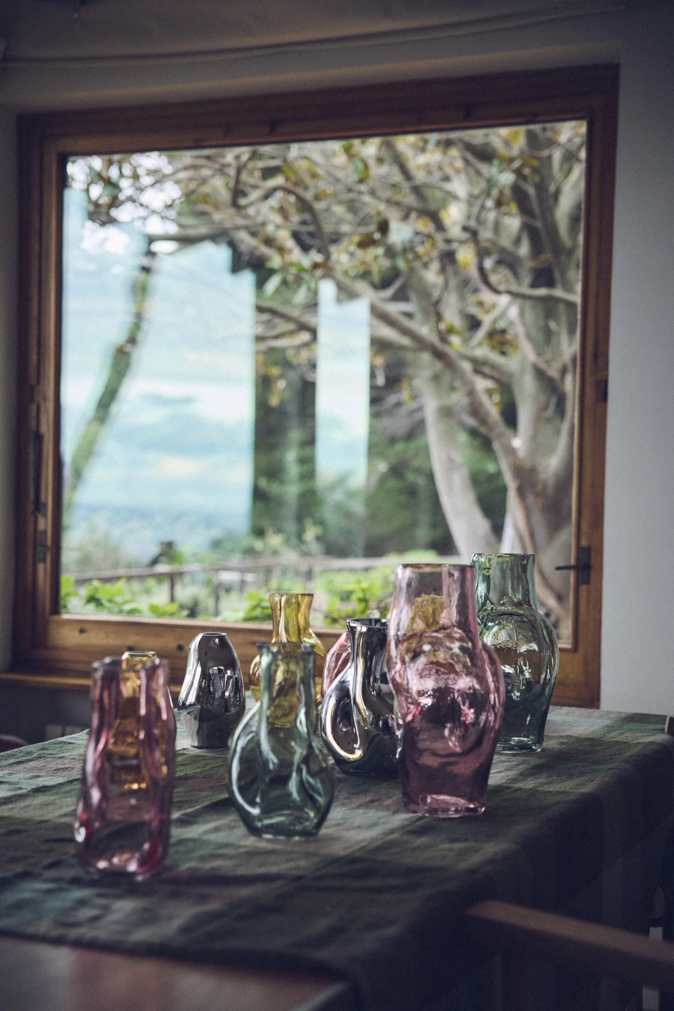 Gleam Glass Small Vase, Chrome - Image 6