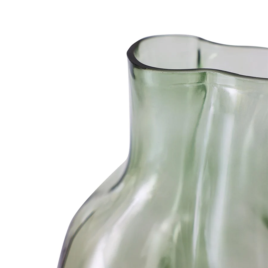 Gleam Glass Vase, Olive - Image 2