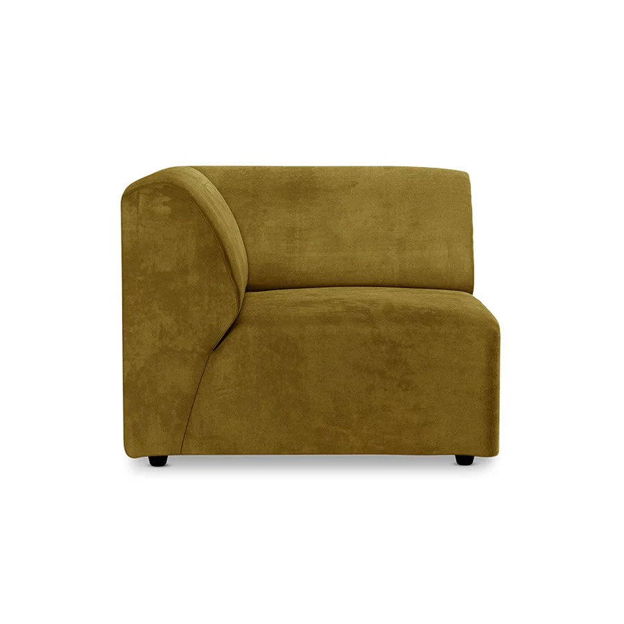 Jax Couch: Element Left End, Royal Velvet, Olive - Image 2