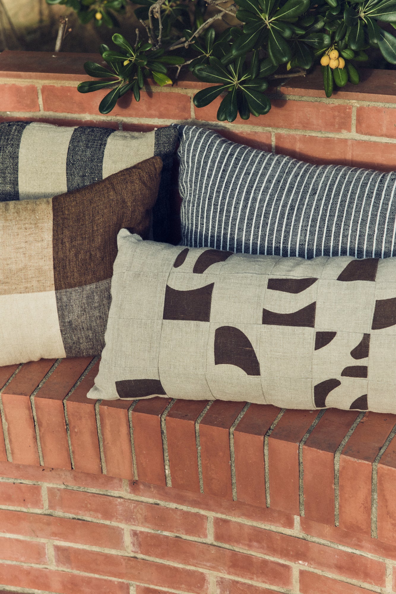 Natural Patched Cushion (70X30cm) - Image 4