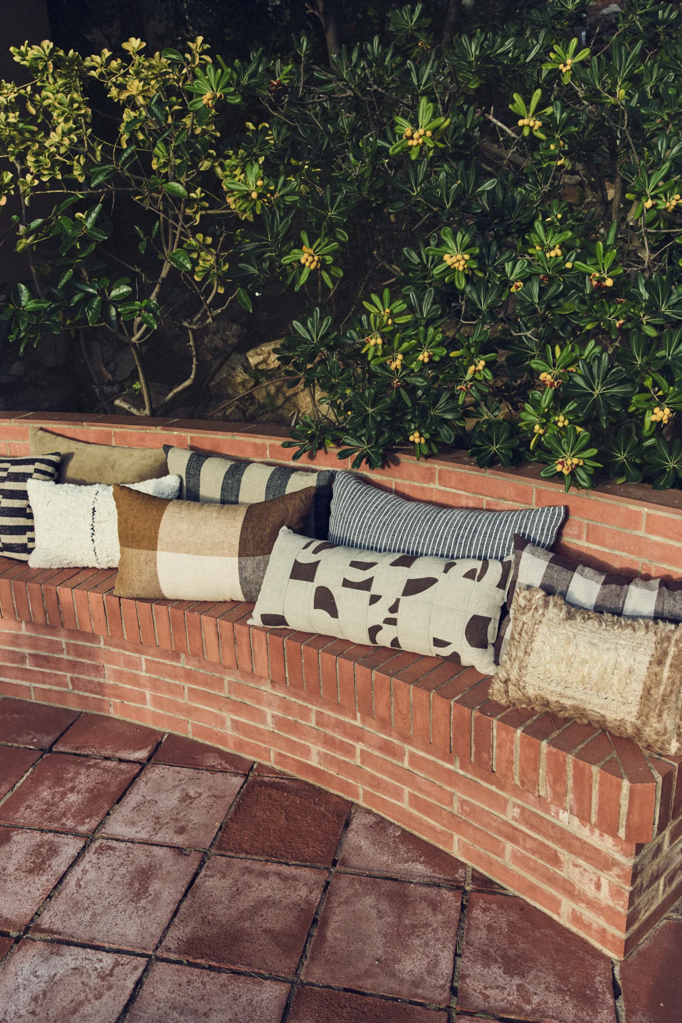 Natural Patched Cushion (70X30cm) - Image 6