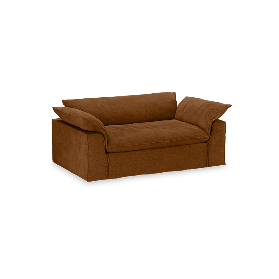 Nomad Couch: 204cm, Royal Velvet, Caramel