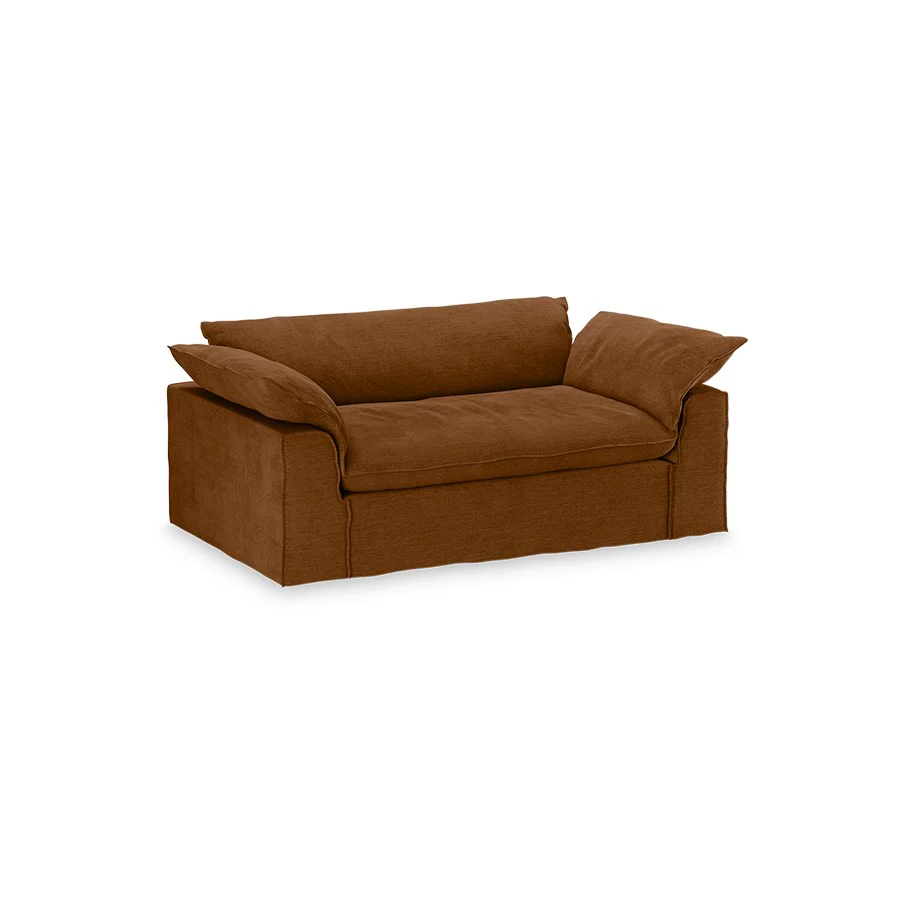 Nomad Couch: 204cm, Royal Velvet, Caramel - Image 2