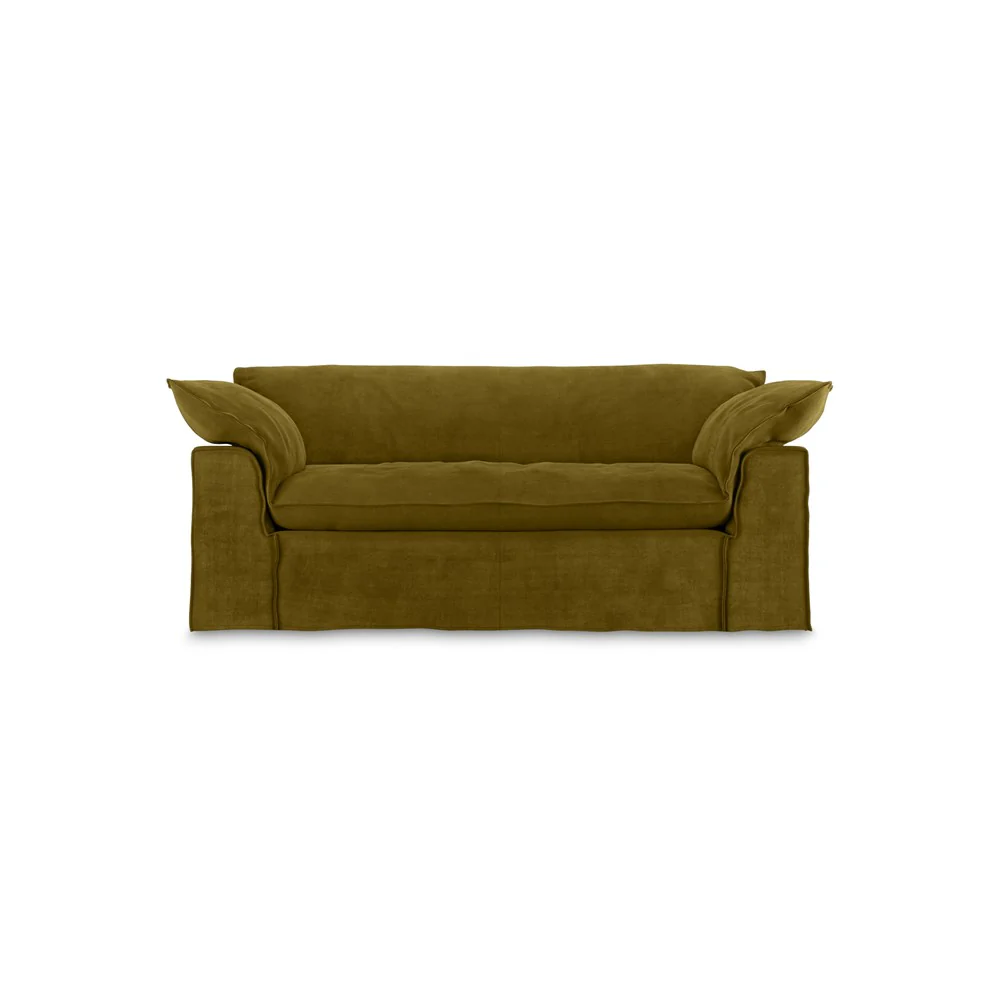 Nomad Couch: 204cm, Royal Velvet, Olive