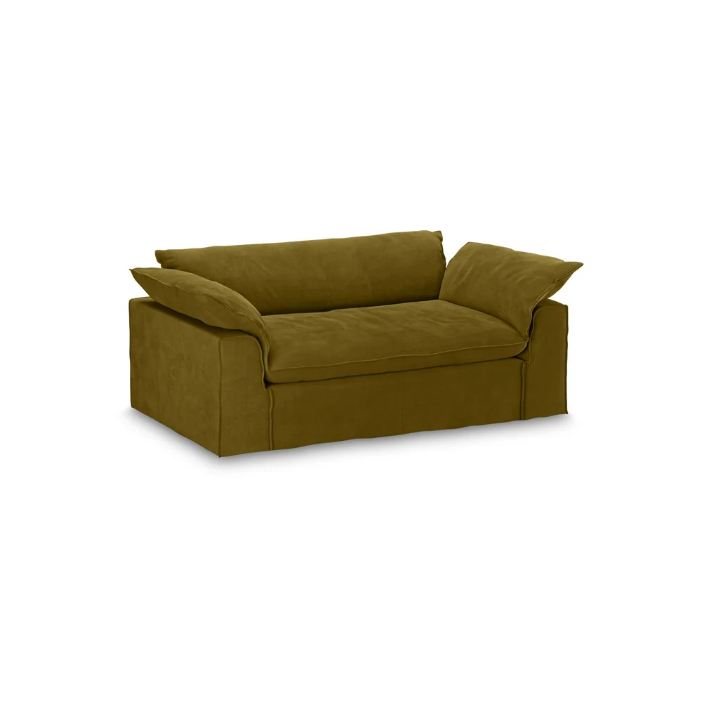 Nomad Couch: 204cm, Royal Velvet, Olive - Image 2