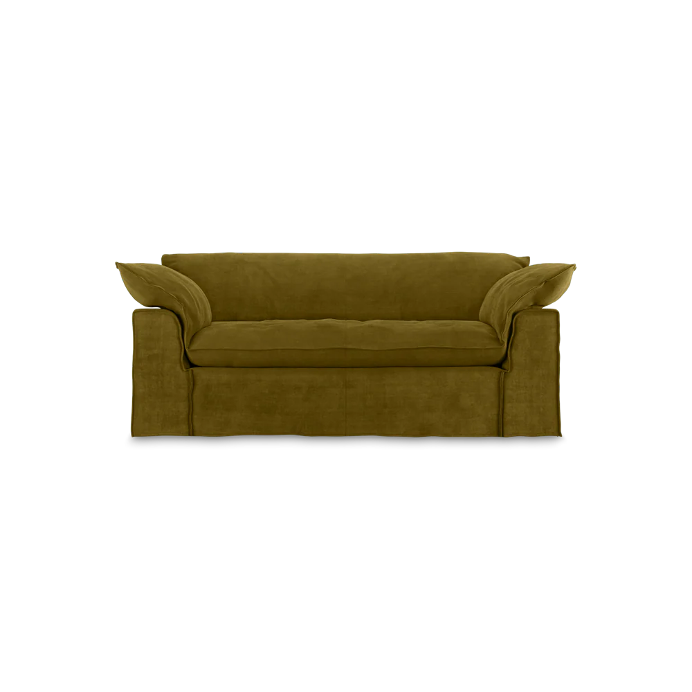 Nomad Couch: 204cm, Royal Velvet, Olive - Image 3