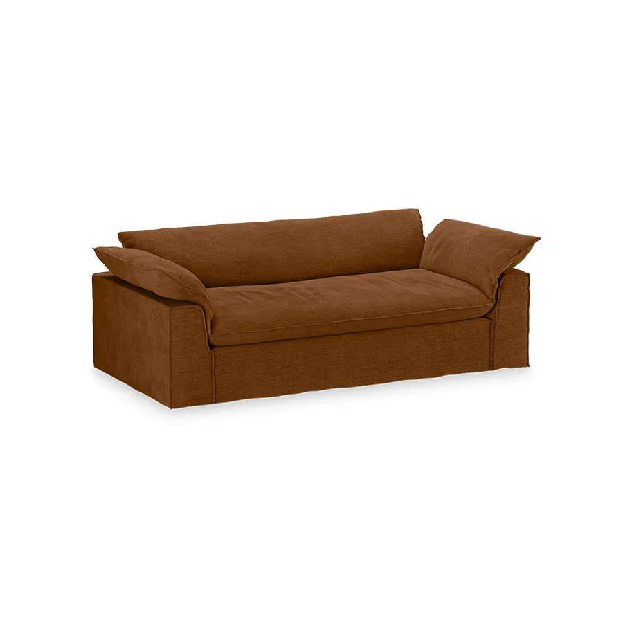 Nomad Couch: 244cm, Royal Velvet, Caramel - Image 2