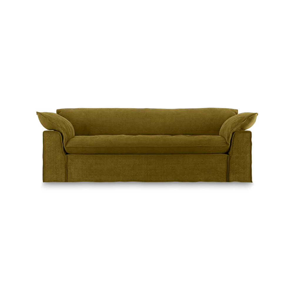 Nomad Couch: 244cm, Royal Velvet, Olive - Image 3