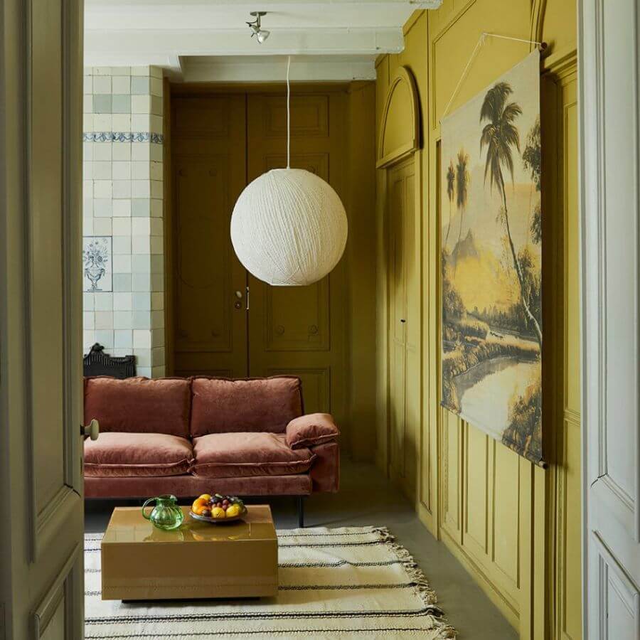 Retro Sofa : 4-Seats, Royal Velvet, Magnolia - Image 3