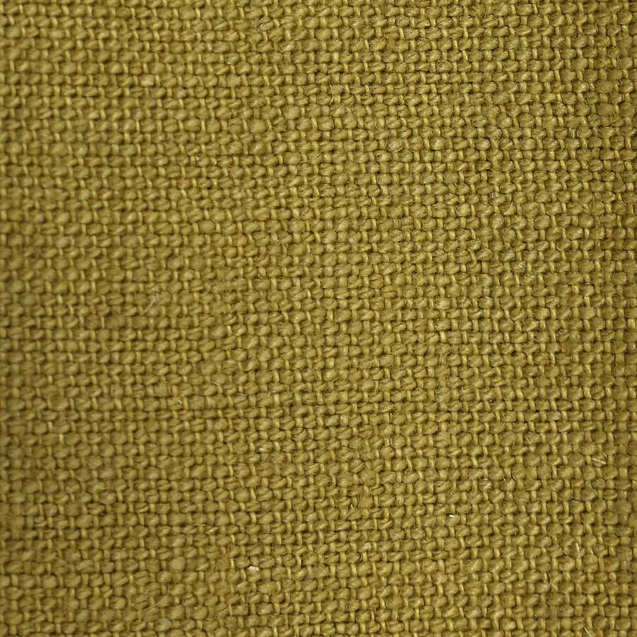 Retro Sofa: 3 Seats, Linen, Burnt Ochre - Image 3