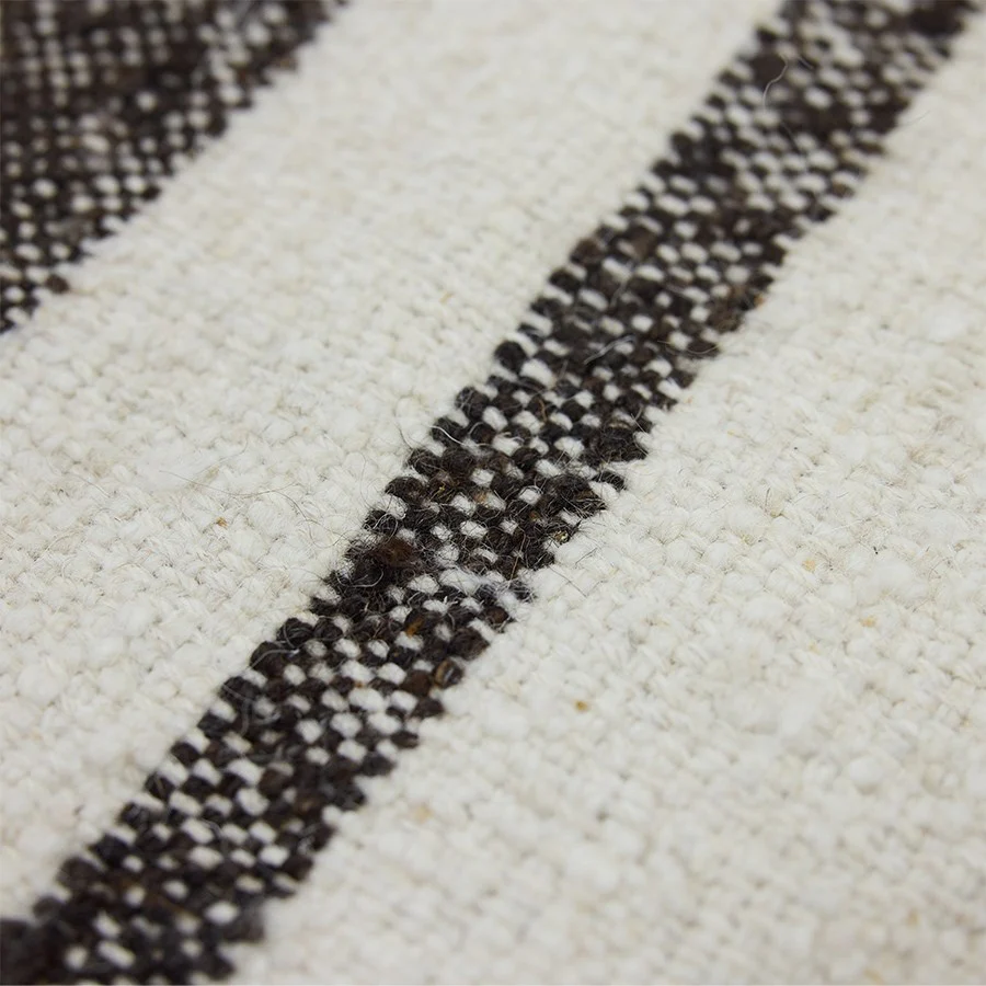 Striped Woolen Kelim Cream (200X300cm) - Image 2