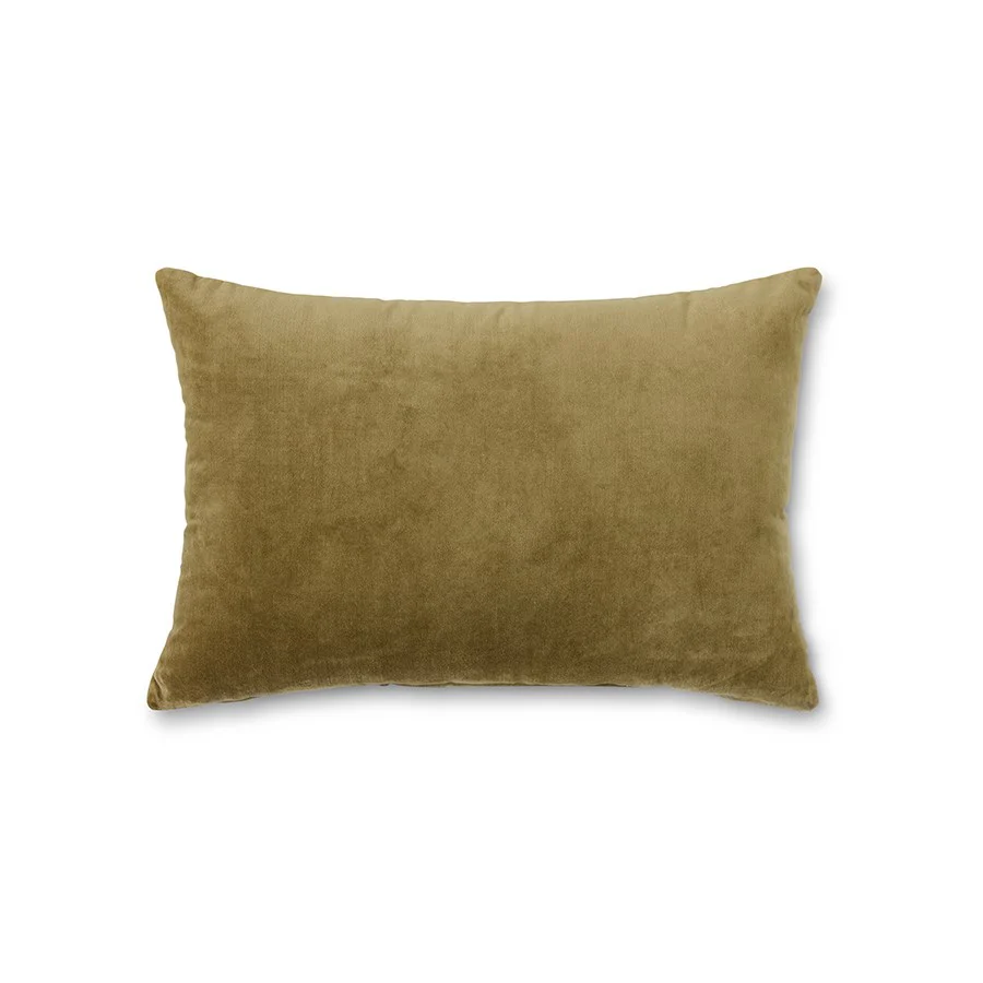 Velvet Cushion Army Green (60X40cm)