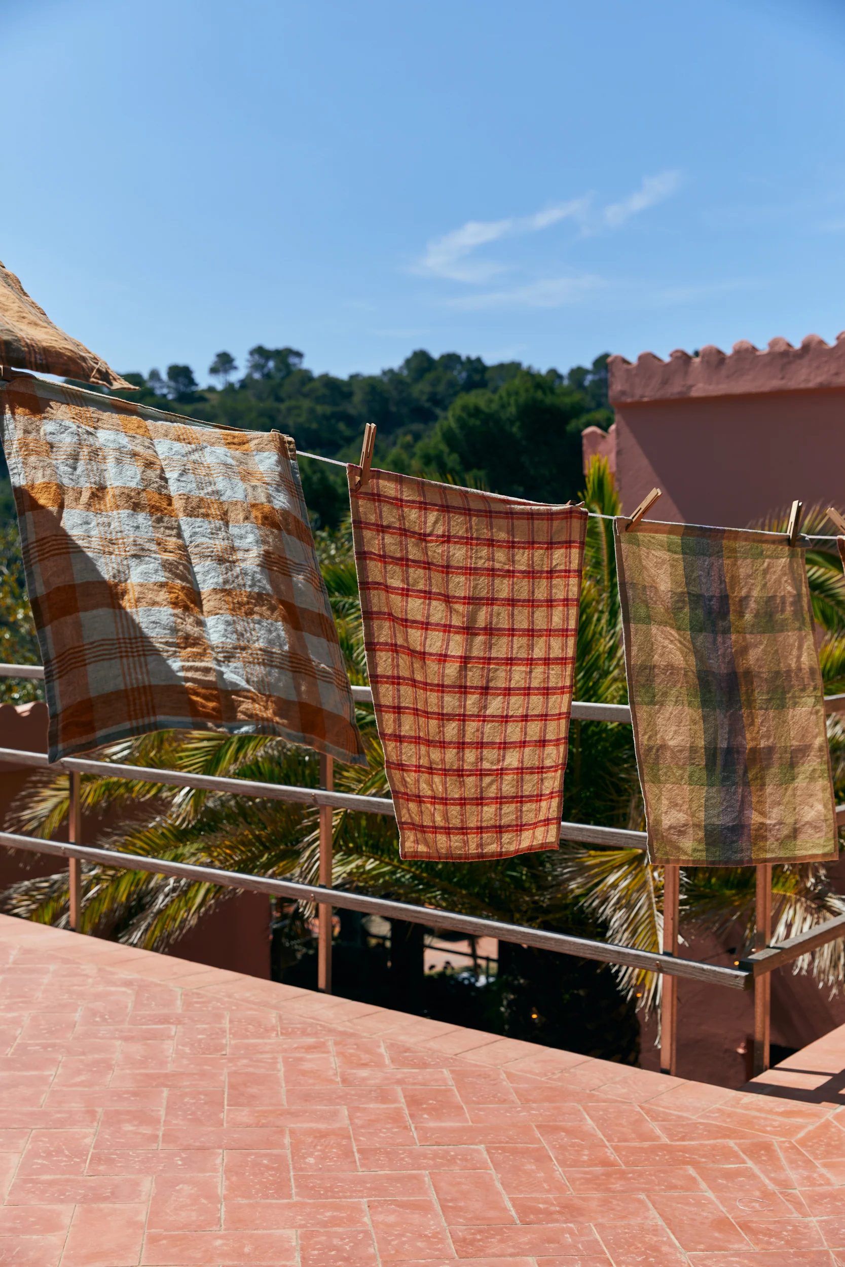 Vida Check Tea Towel Multicoloured (50X70cm) - Image 4