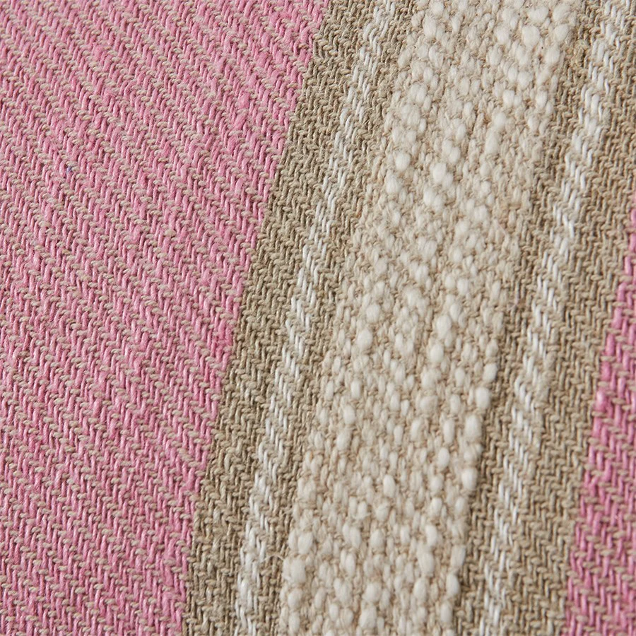 Woven Striped Cushion Blush (60X40cm) - Image 2